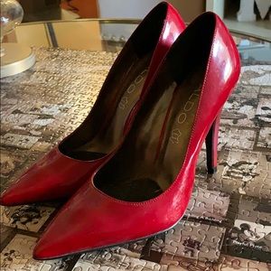 Red Aldo heels